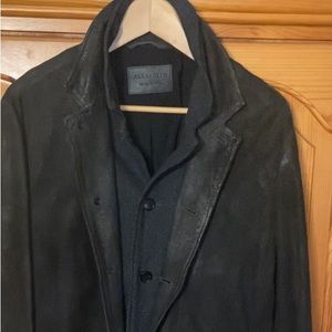 Matrix revolution’s jacket- AllSaints Survey leather blazer jacket